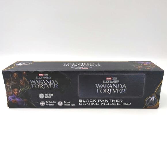 Marvel Studios Black Panther Wakanda Forever Gaming Desk Mat 31.5x11.8" New NIB - Picture 3 of 4